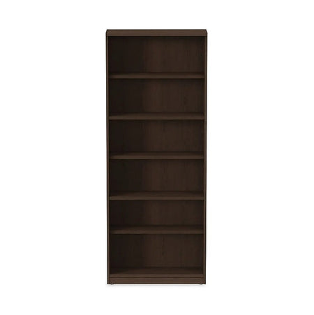 Alera Valencia Series Bookcase, Six-Shelf, 31 3/4w X 14d X 80 3/8h, Espresso