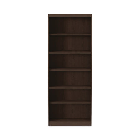 Alera Valencia Series Bookcase, Six-Shelf, 31 3/4w X 14d X 80 3/8h, Espresso