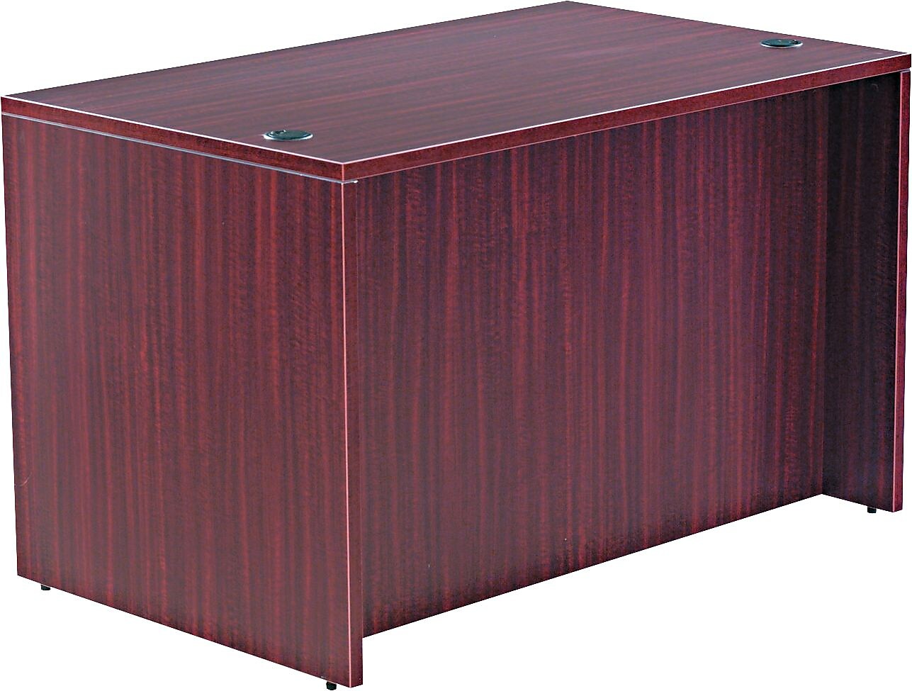 Alera™ Valencia Series Executive Suites in Mahogany, Straight Front Desk Shells, 48"W