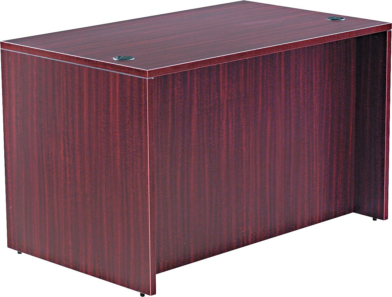 Alera™ Valencia Series Executive Suites in Mahogany, Straight Front Desk Shells, 48