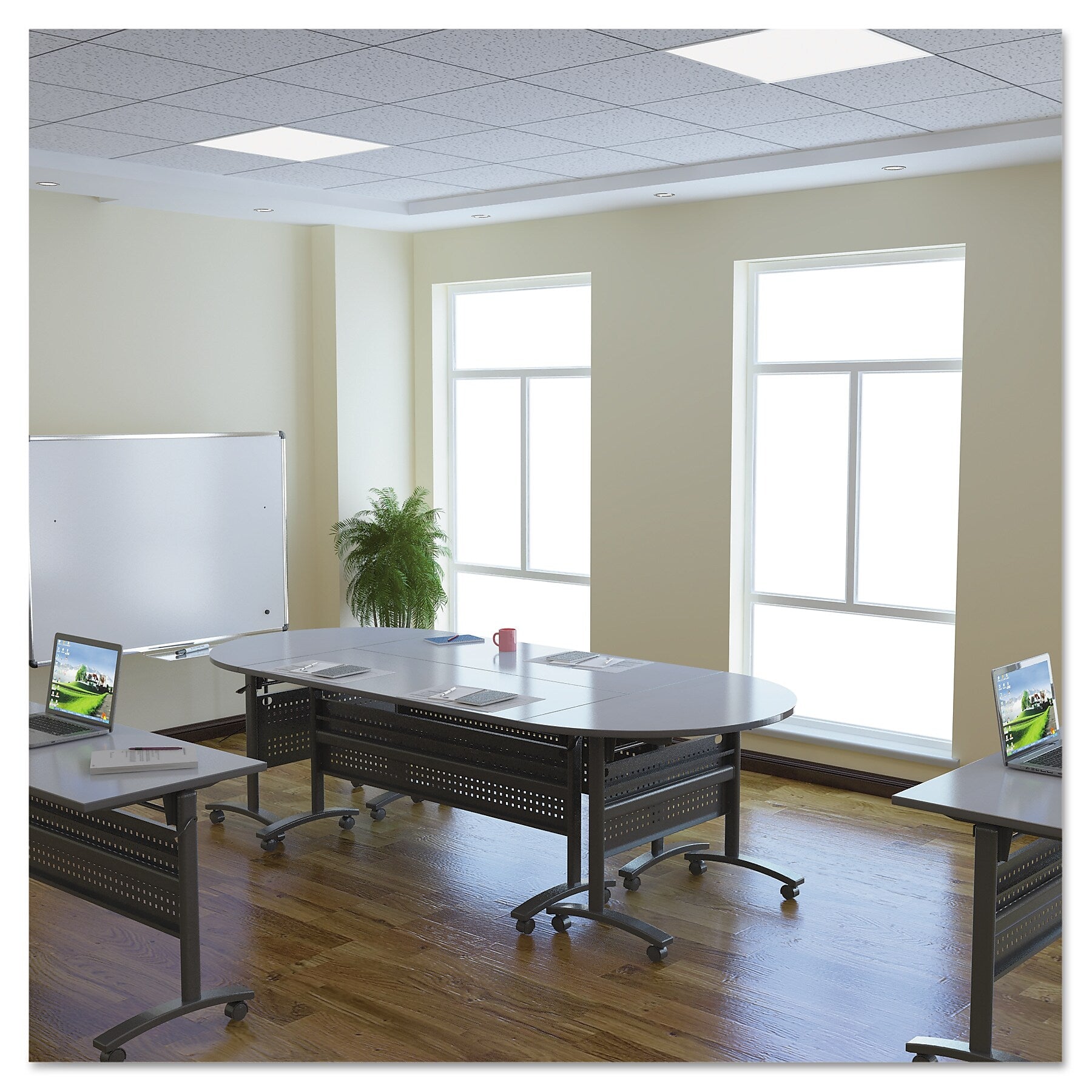 Alera™ Valencia Series Rectangular Table Base, For All 60