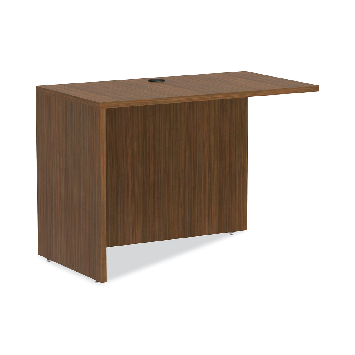 Alera® Valencia Series Reversible Return/Bridge Shell, 42w x 23 5/8d x 29 1/2h, Modern Walnut