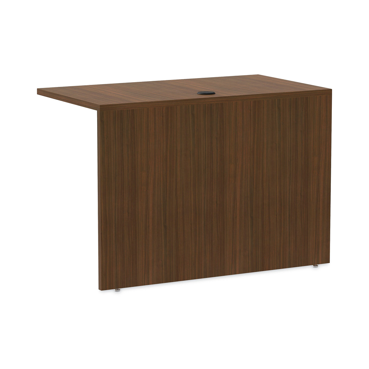 Alera® Valencia Series Reversible Return/Bridge Shell, 42w x 23 5/8d x 29 1/2h, Modern Walnut