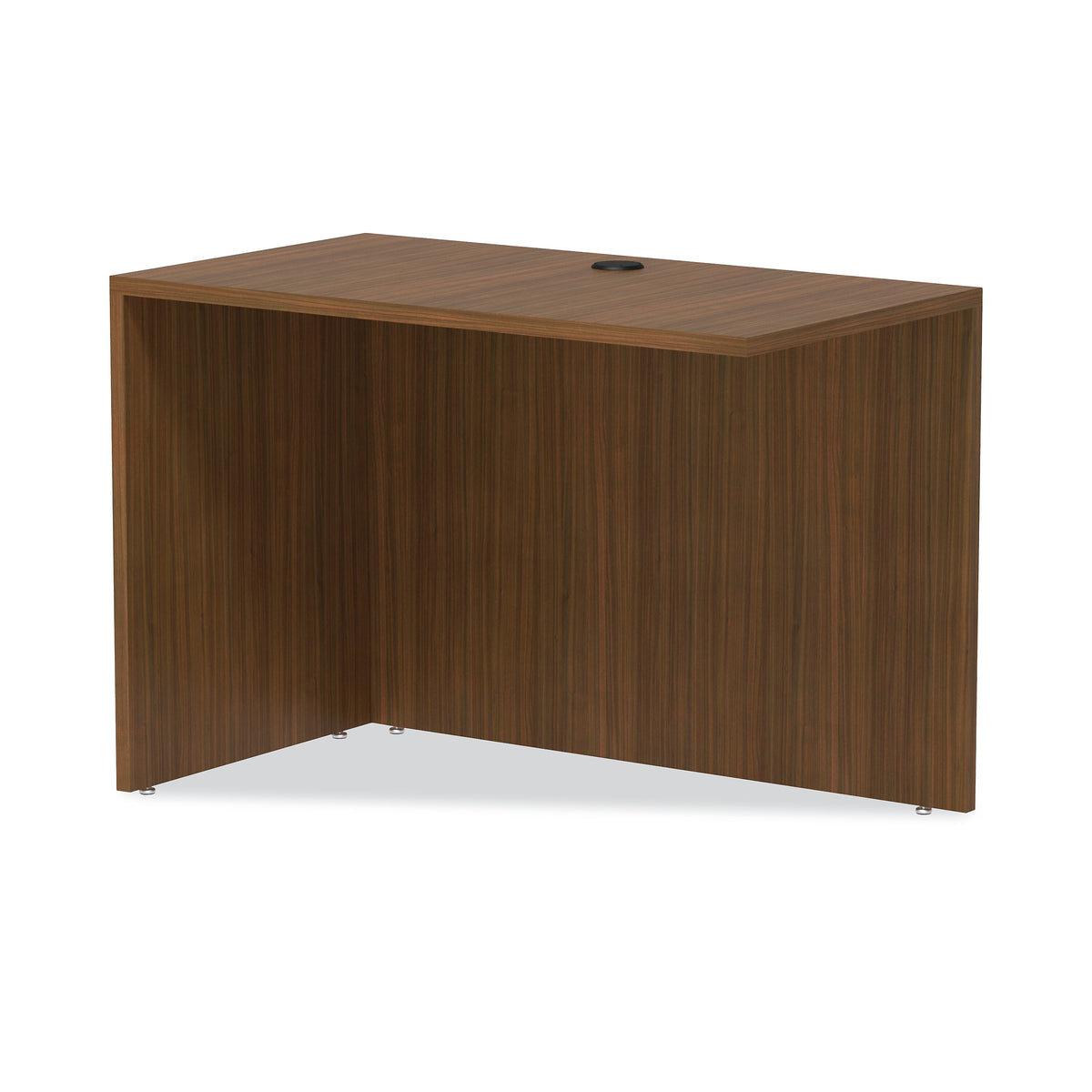 Alera® Valencia Series Reversible Return/Bridge Shell, 42w x 23 5/8d x 29 1/2h, Modern Walnut