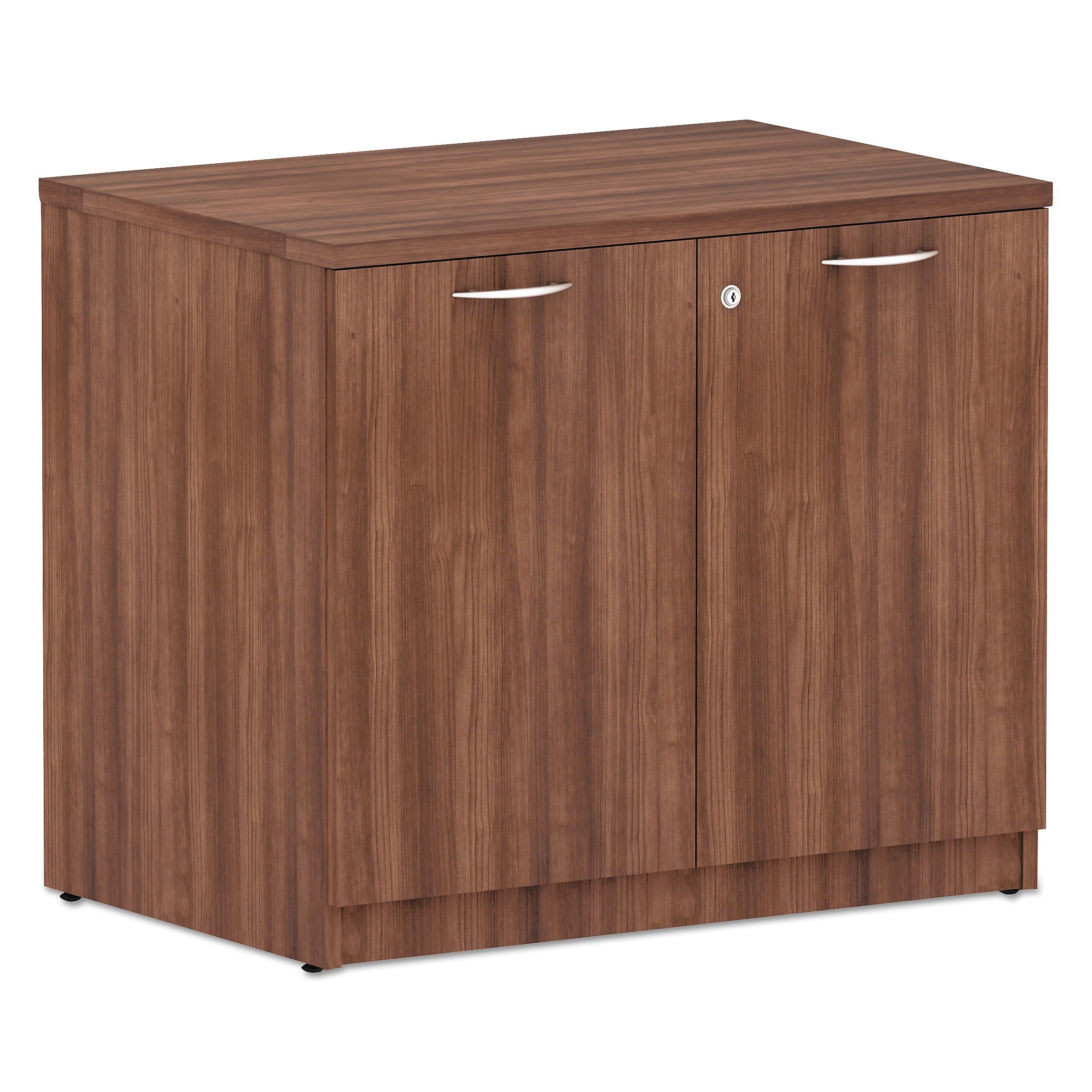 Alera Valencia Series Storage Cabinet, 34 1/8w x 22 7/8d x 29 1/2h, Modern Walnut