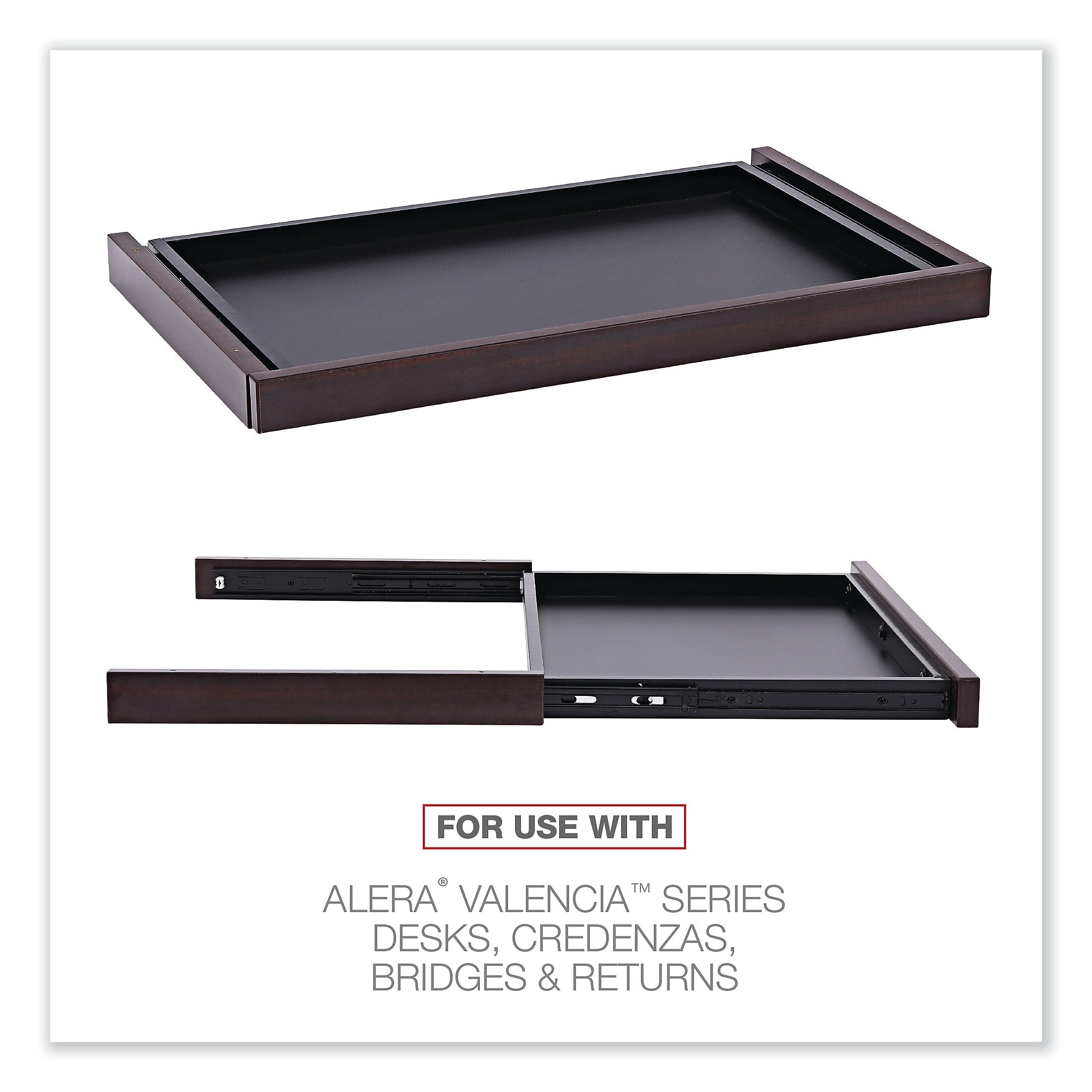 Alera® Valencia Woodgrain Laminate Center Drawer , 2