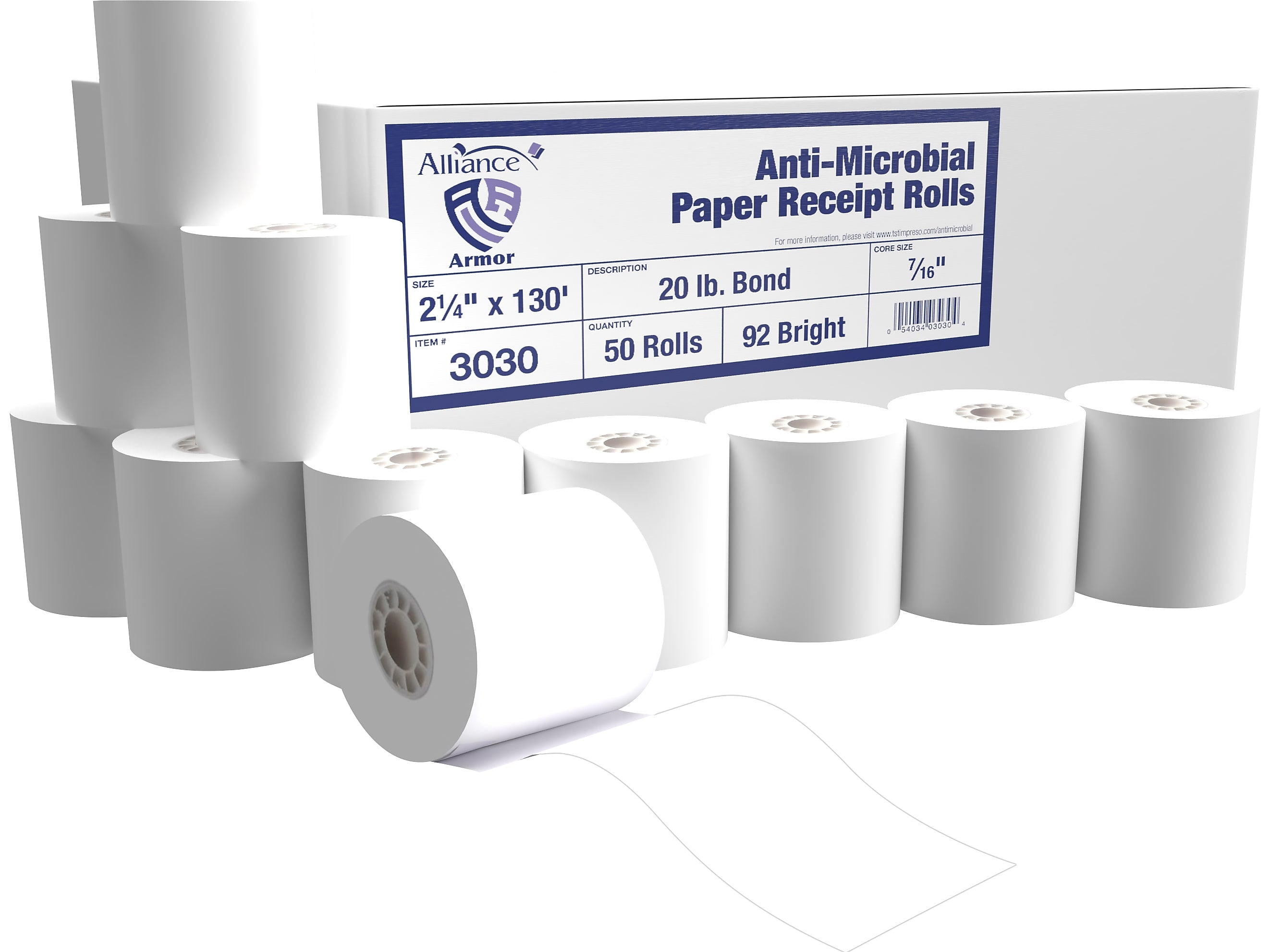 Alliance Armor Receipt Paper Roll, 2.25