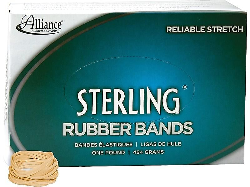 Alliance Sterling Multi-Purpose Rubber Bands, #12, 1 lb. Box, 3400/Box