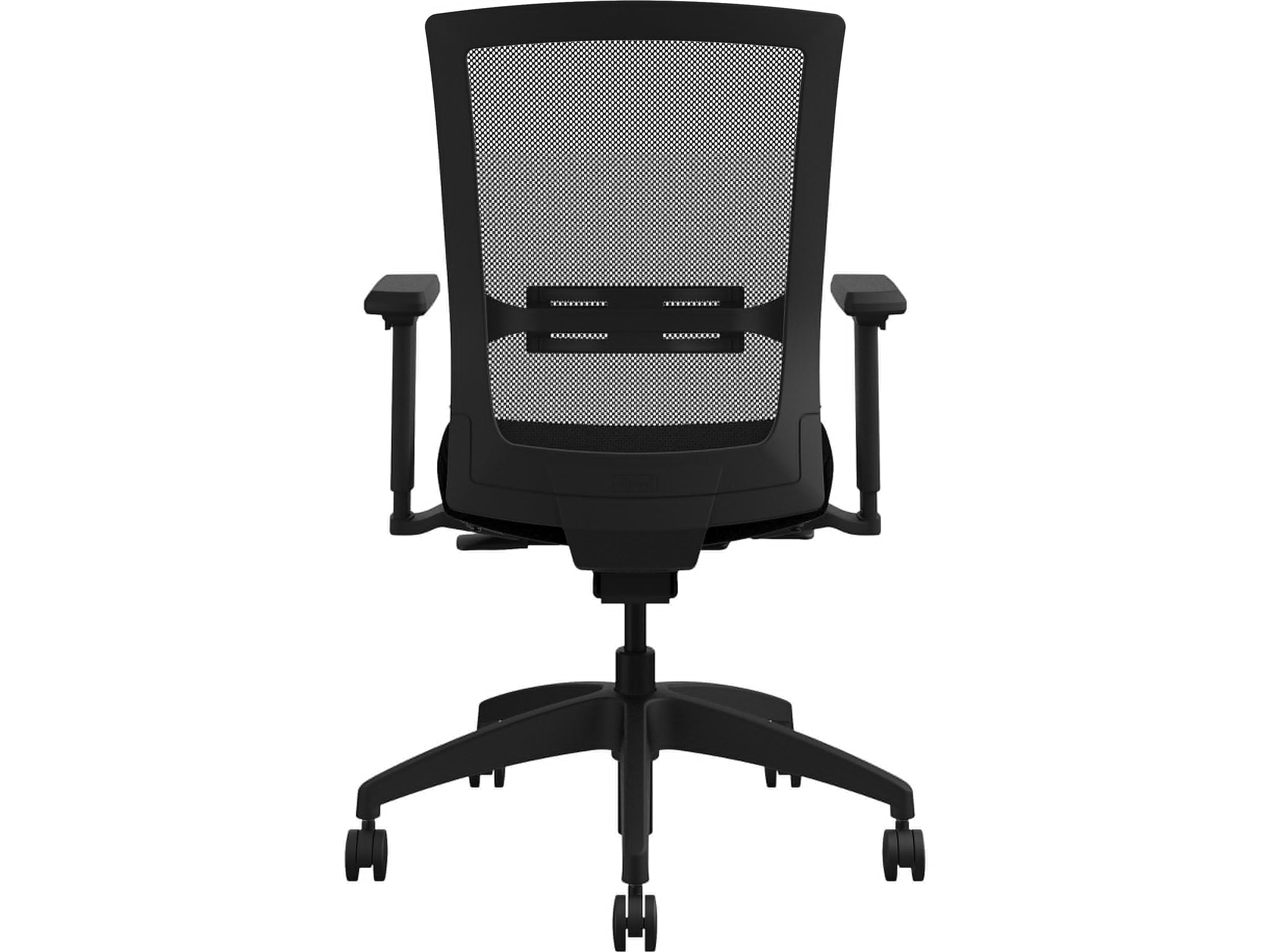 Allsteel Quip Ergonomic Mesh Back Swivel Task Chair, Black/Carbon