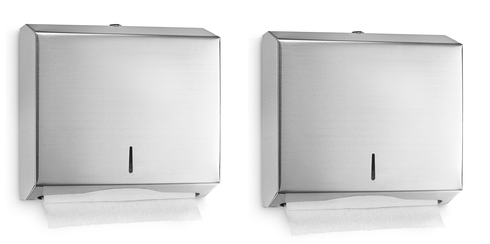 Alpine Industries Centerpull Paper Towel Dispenser, Stainless Steel, 2/Pack