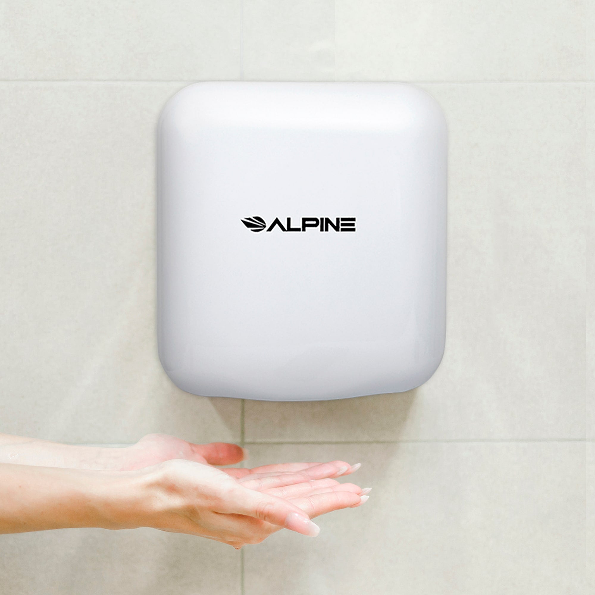 Alpine Industries Hemlock Automatic Hand Dryer, White