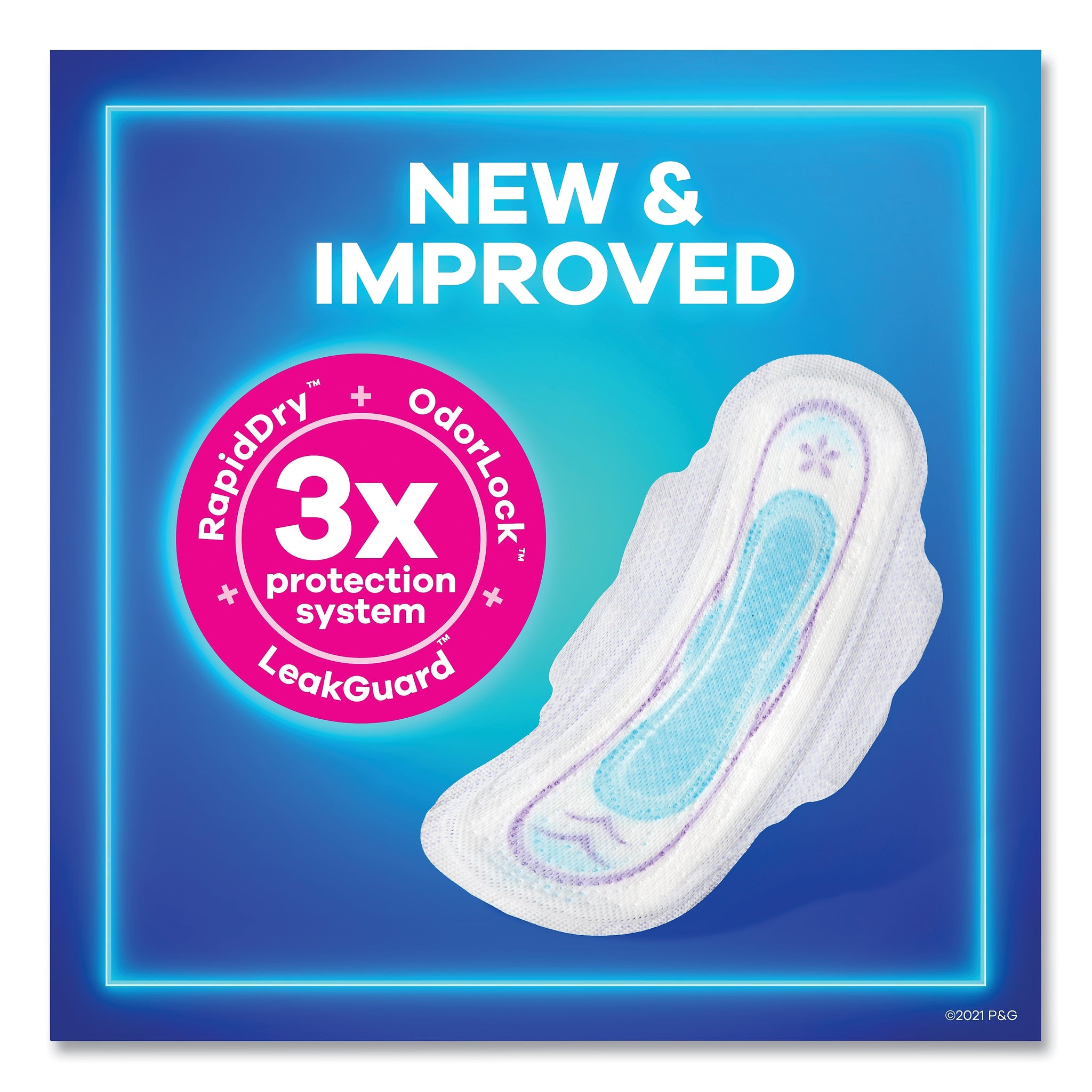 Always Ultra Thin Pads with Wings, Size 2, Long, Super Absorbent, 32/Pack