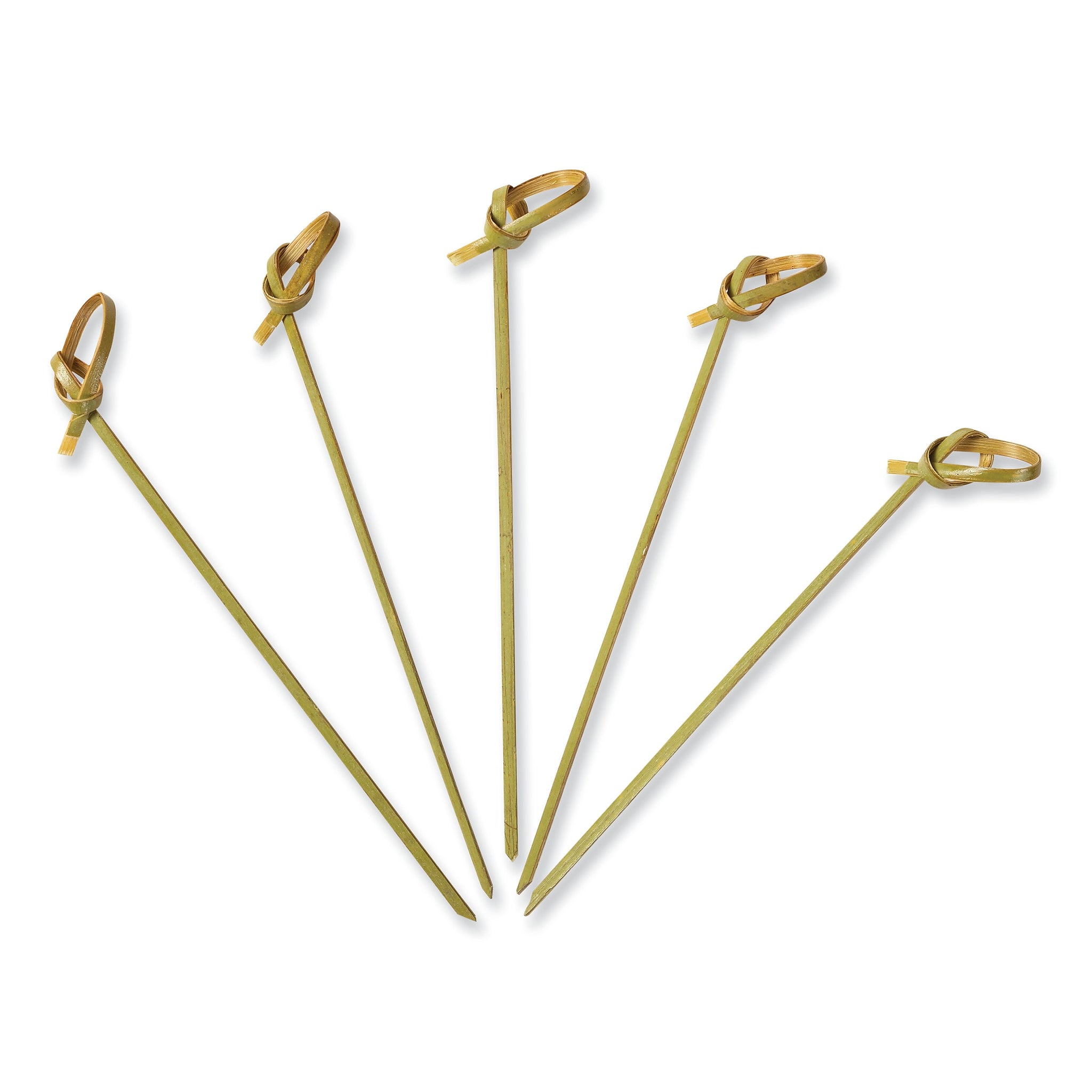 AmerCareRoyal Knotted Bamboo Pick, Natural, 4.5