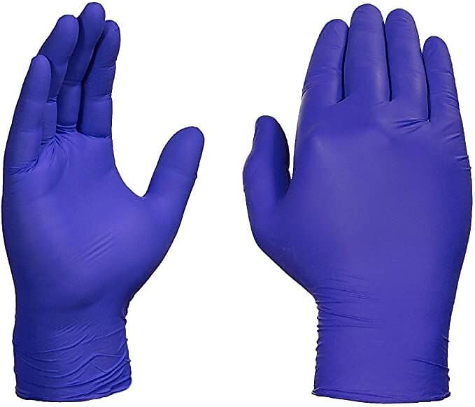 Ammex Professional Series Powder Free Nitrile Exam Gloves, Latex Free, XL, Indigo, 100/Box