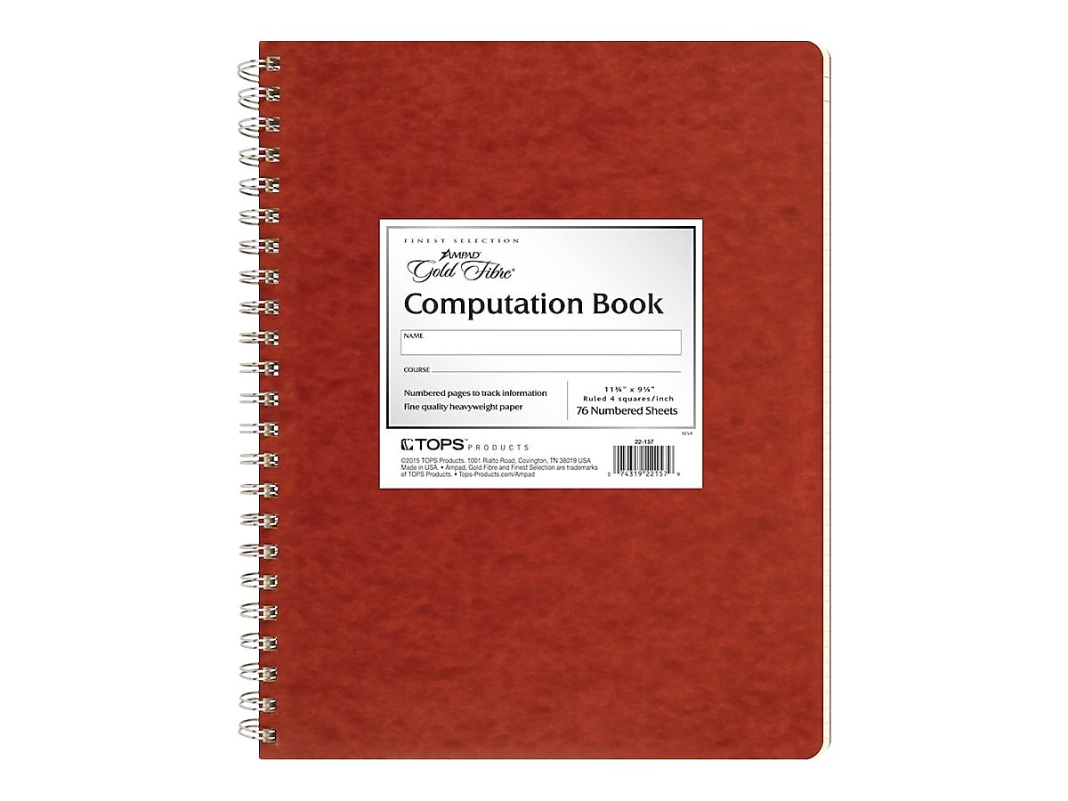 Ampad Computation Book, 9.37