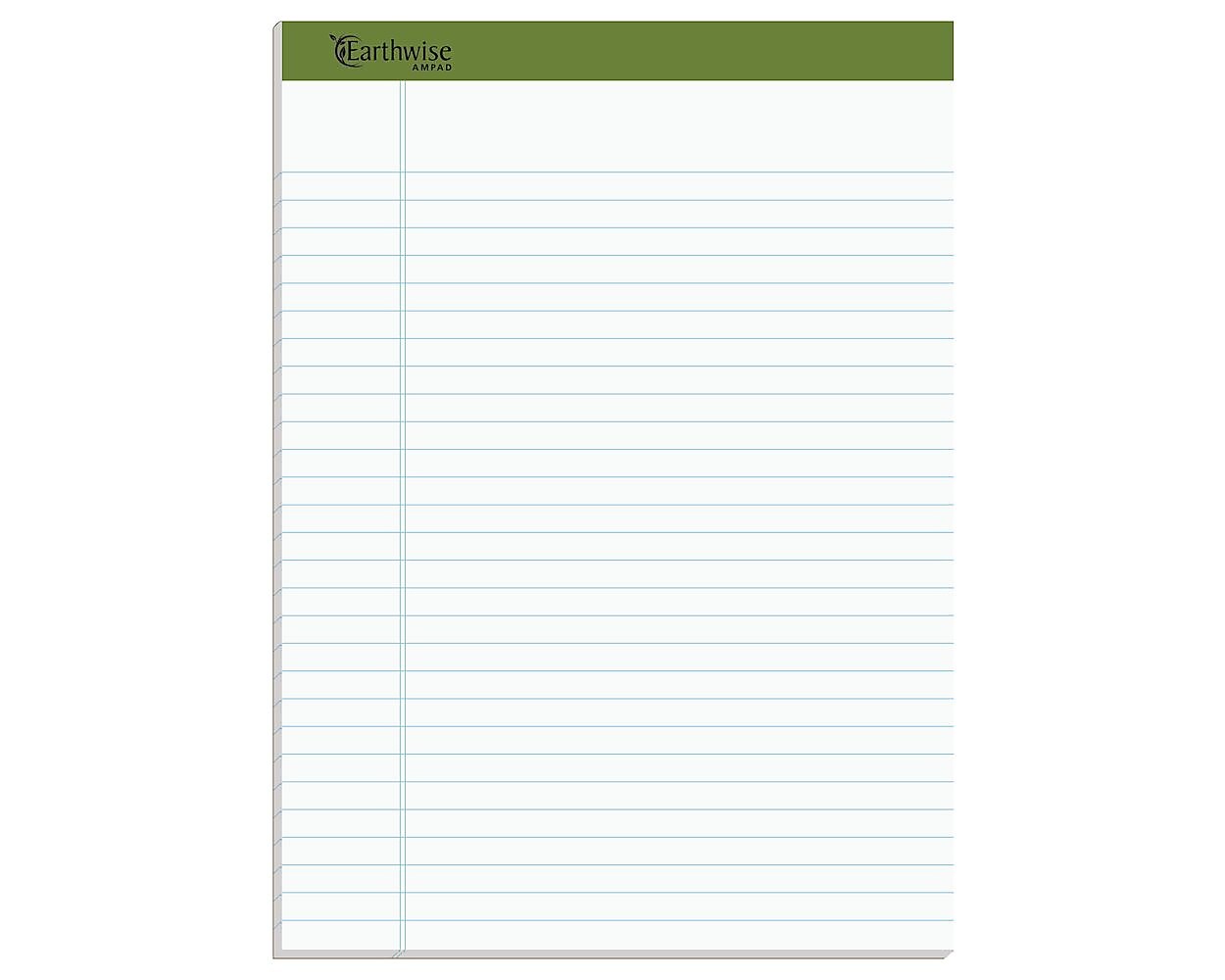 Ampad Earthwise Notepads, 8.5