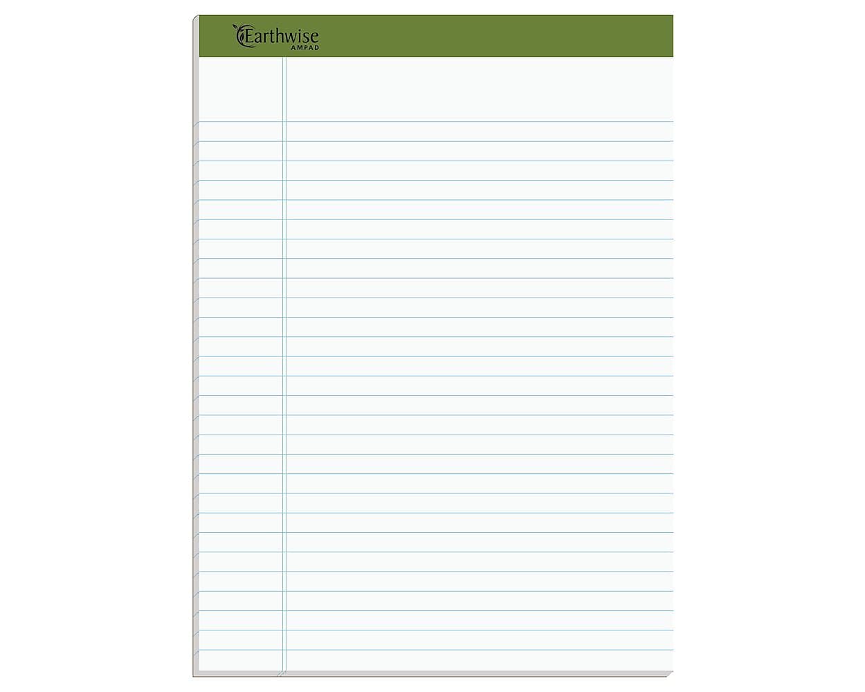 Ampad Earthwise Notepads, 8.5
