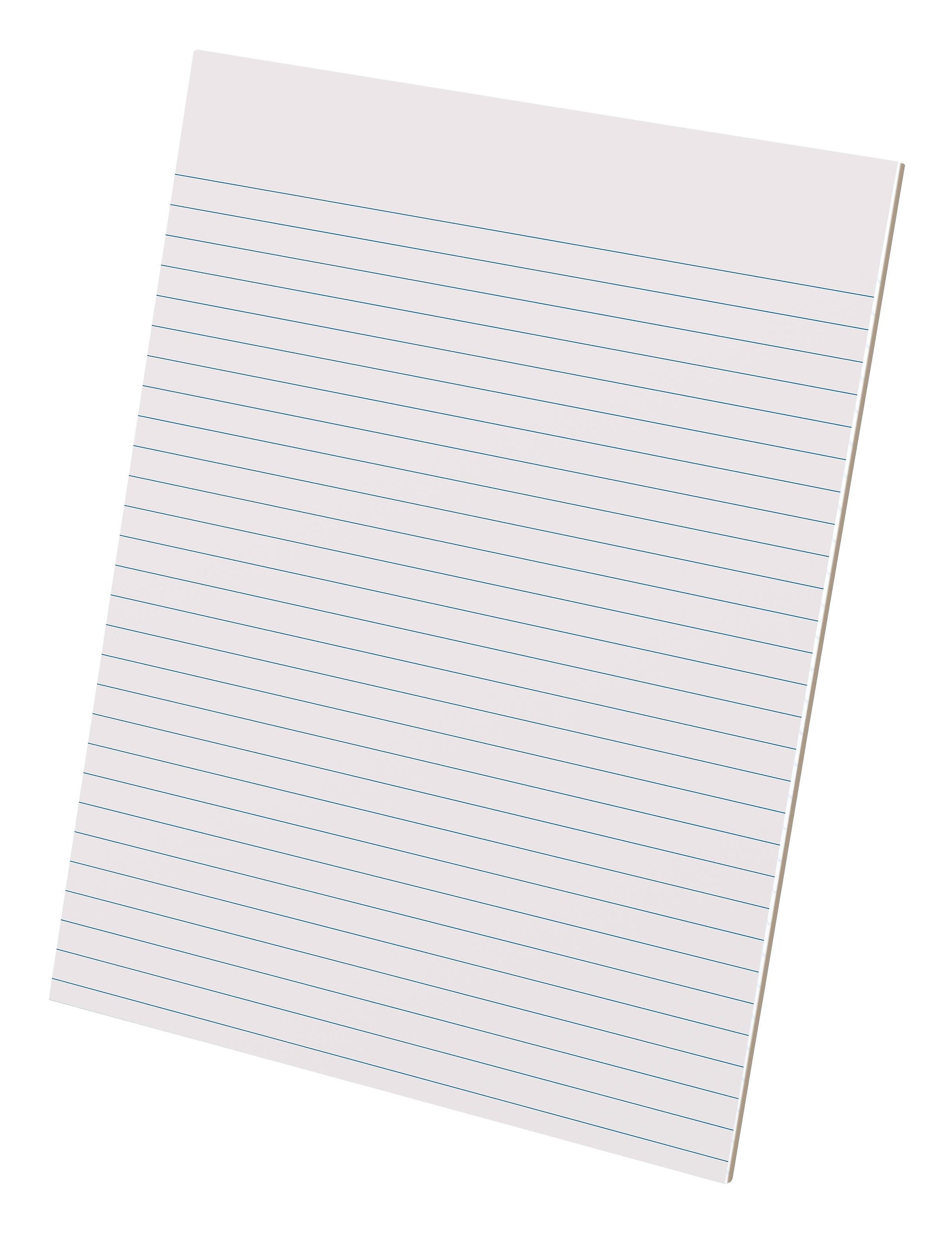 Ampad Glue Top Ruled Pads, Wide Rule, Letter Size, White, 50-Sheet Pads/Pack, Dozen
