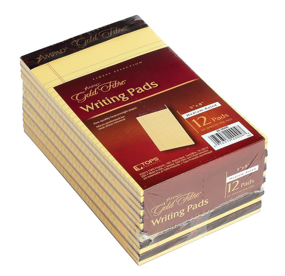 Ampad Gold Fibre Notepads, 5