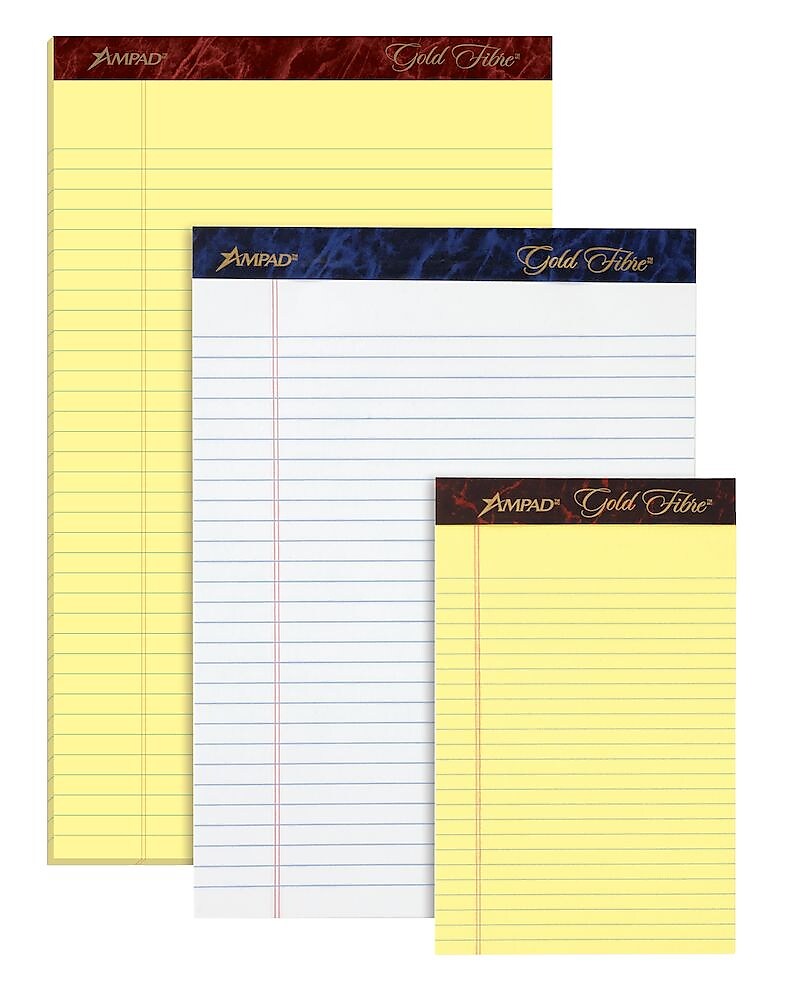 Ampad Gold Fibre Notepads, 5