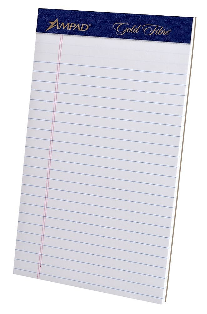 Ampad Gold Fibre Notepads, 5