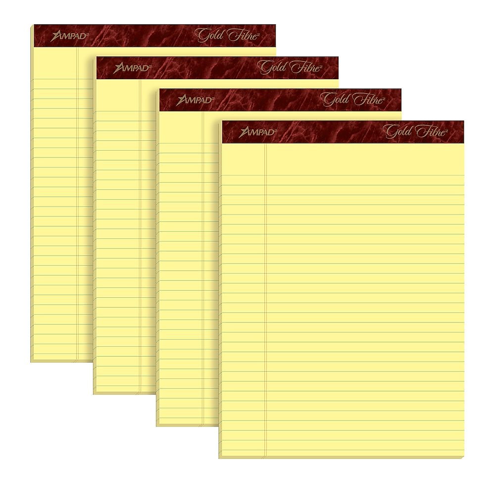 Ampad Gold Fibre Notepads, 8.5