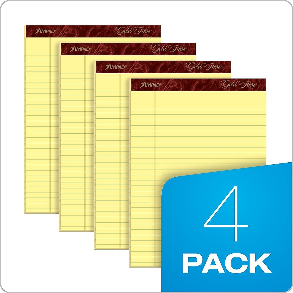 Ampad Gold Fibre Notepads, 8.5