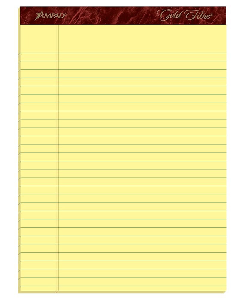 Ampad Gold Fibre Notepads, 8.5