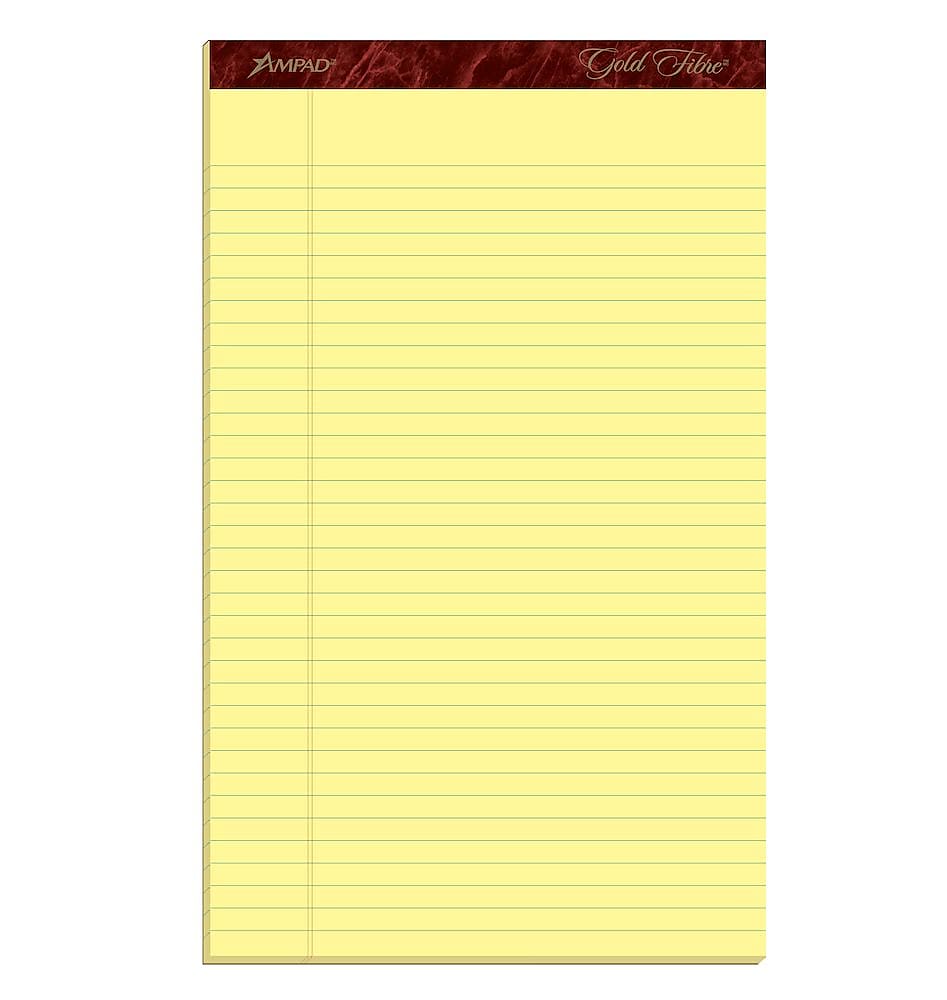 Ampad Gold Fibre Notepads, 8.5