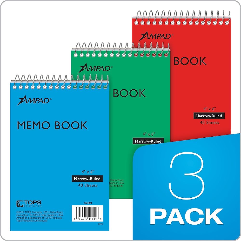 Ampad Memo Books, 4