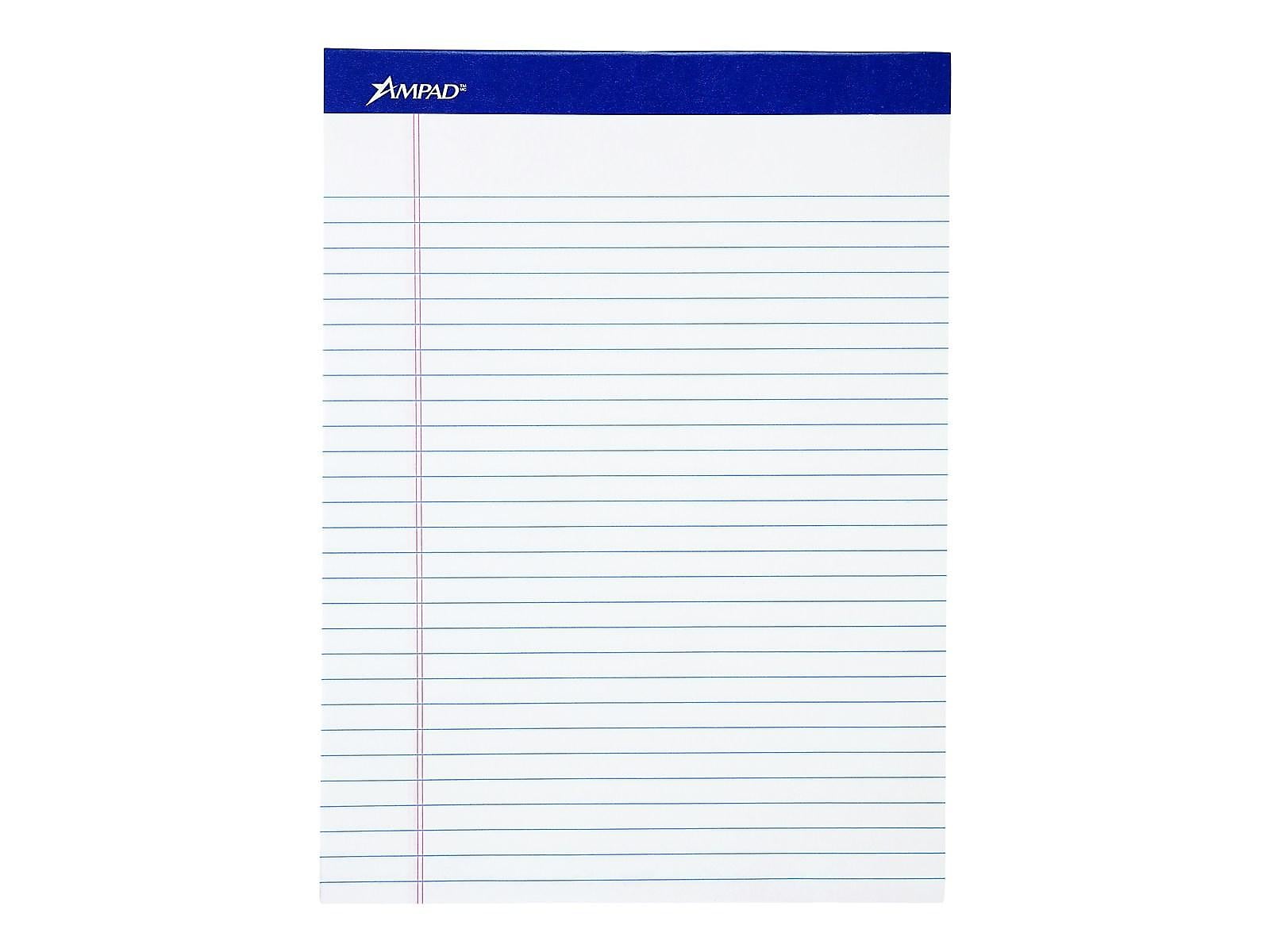 Ampad Perforated Notepads, 8.5