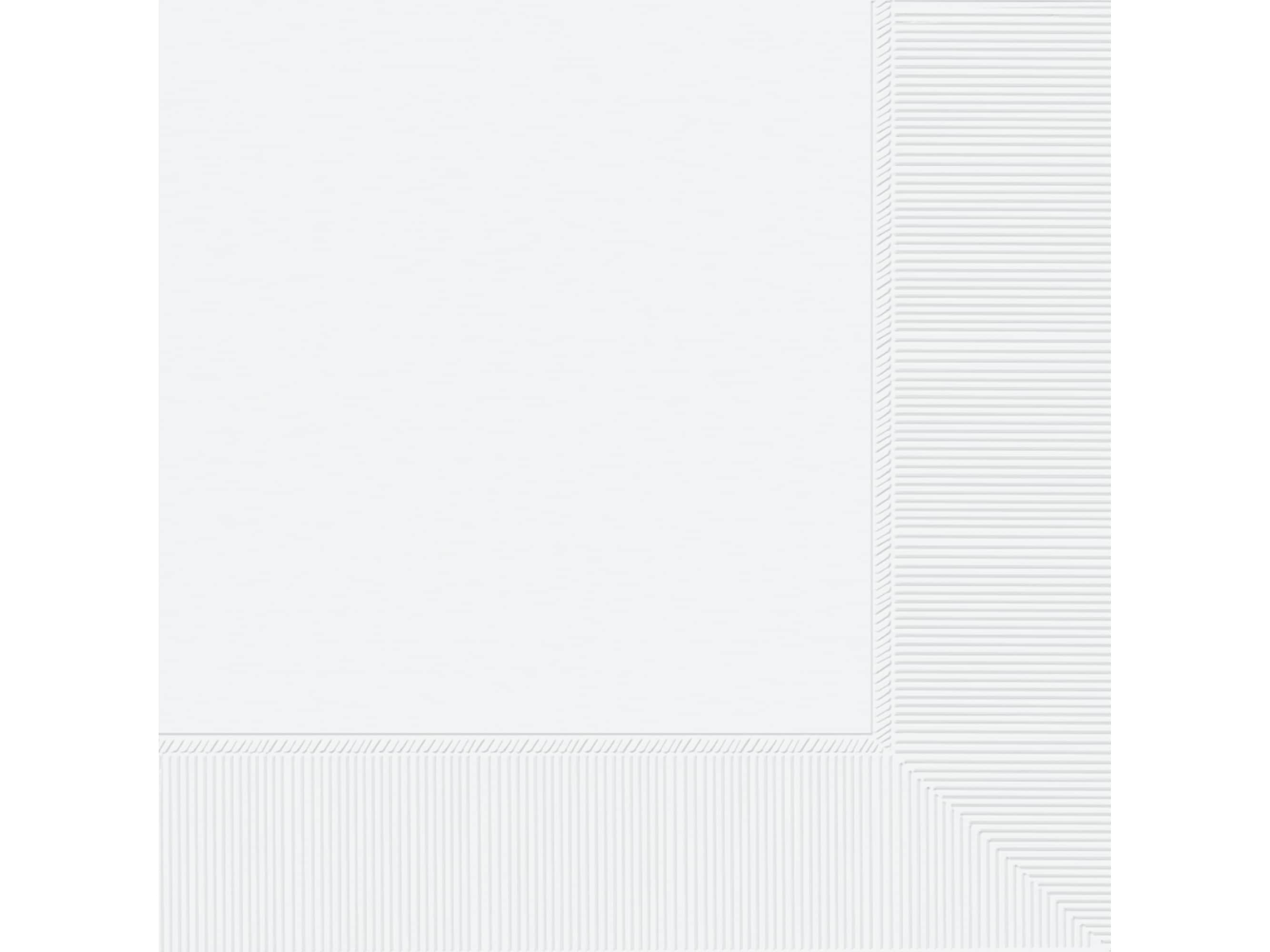 Amscan Lunch Napkin, 2-Ply, White, 100 Napkins/Pack, 5 Packs/Carton