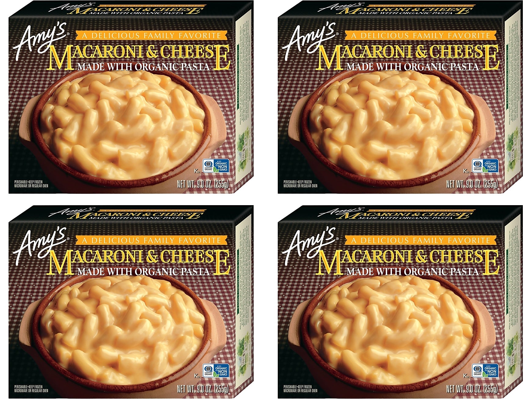 Amy's Cheese Macaroni & Cheese, 9 oz., 4/Pack
