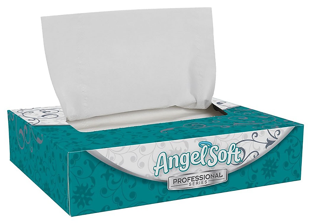 Angel Soft Professional Series Standard Facial Tissue, 2-Ply, 50 Sheets/Box, 60/Carton