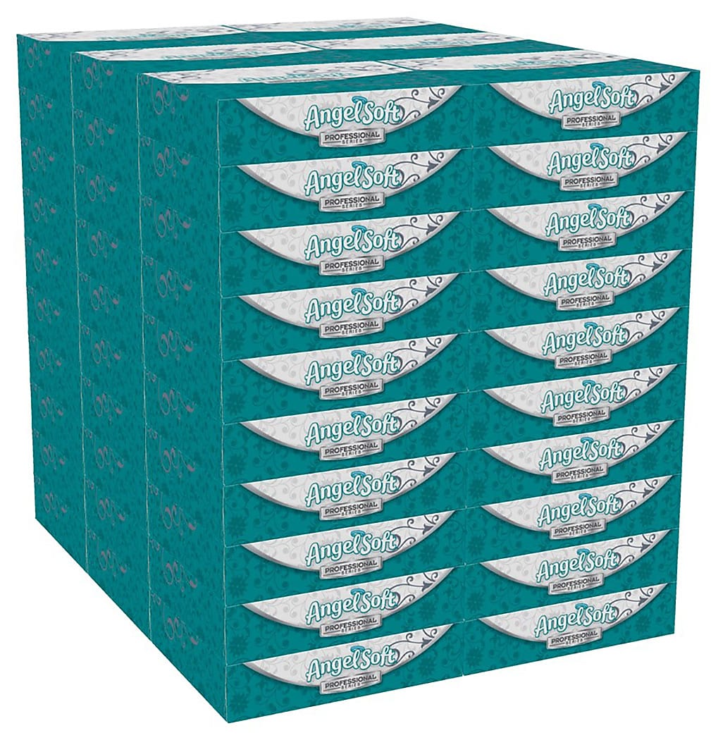 Angel Soft Professional Series Standard Facial Tissue, 2-Ply, 50 Sheets/Box, 60/Carton