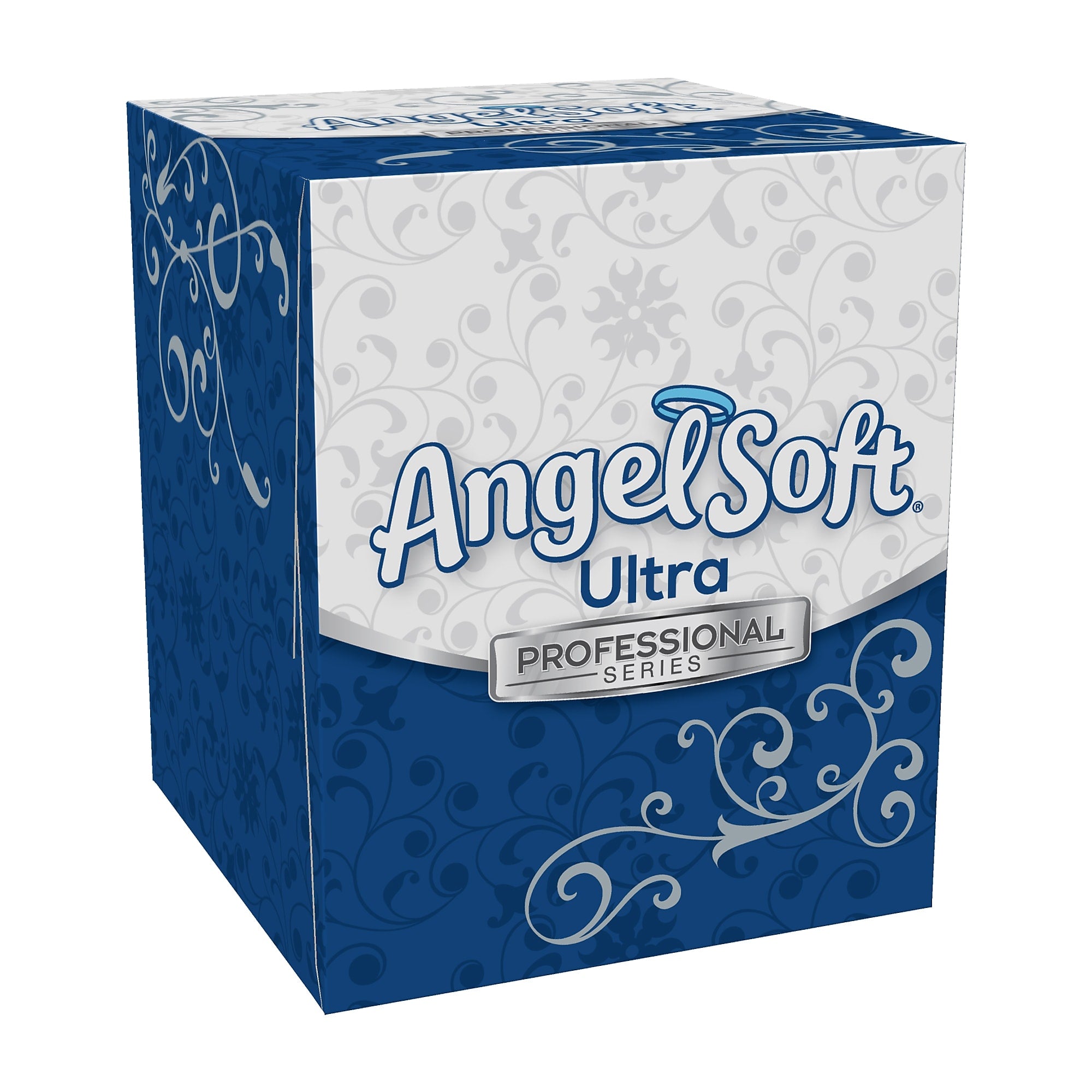 Angel Soft Ultra Professional Series Standard Facial Tissue, 2-Ply, 96 Sheets/Box, 10 Boxes/Pack