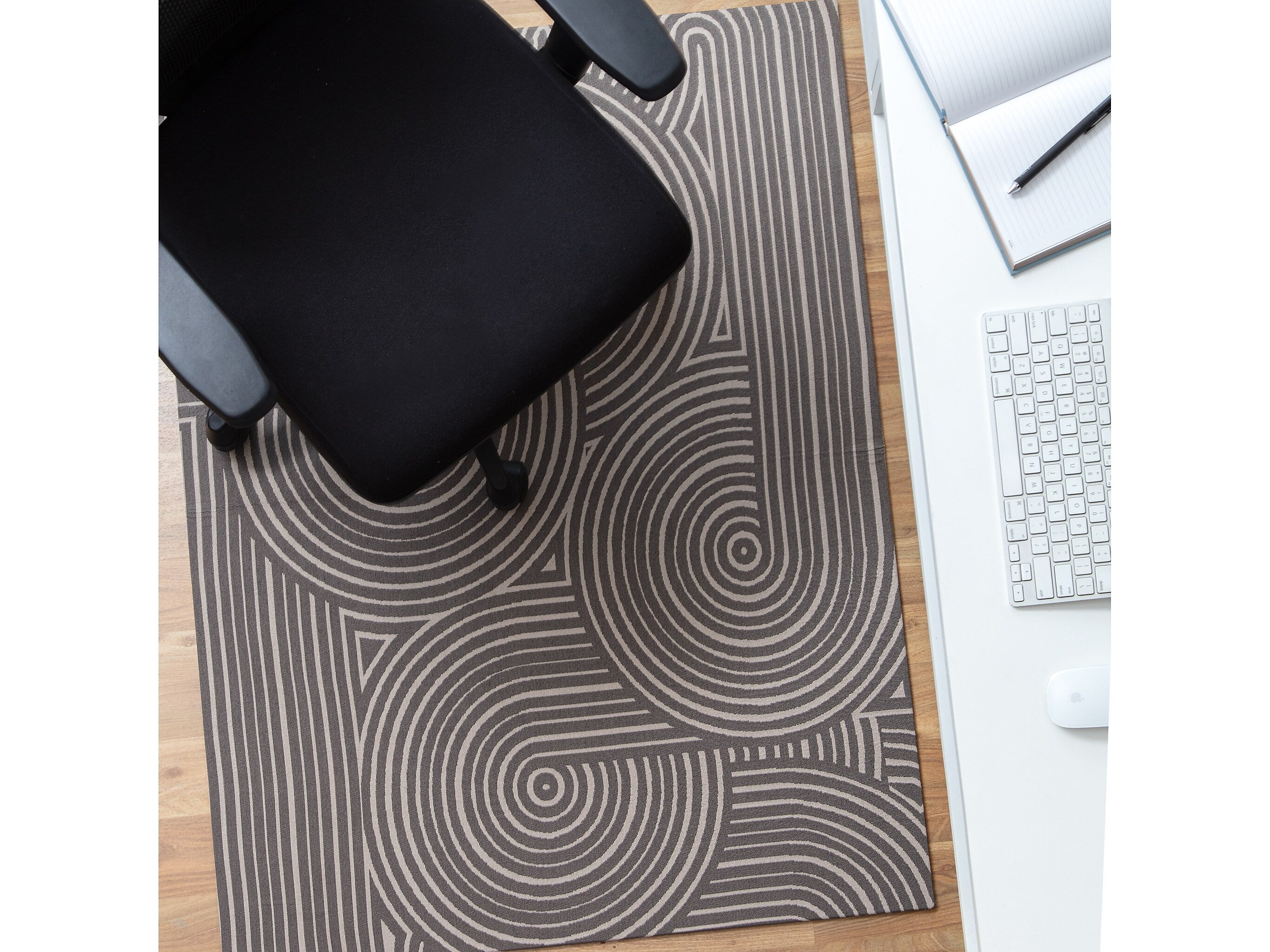 Anji Mountain Rug'd Brixey Carpet & Hard Floor Chair Mat, 36