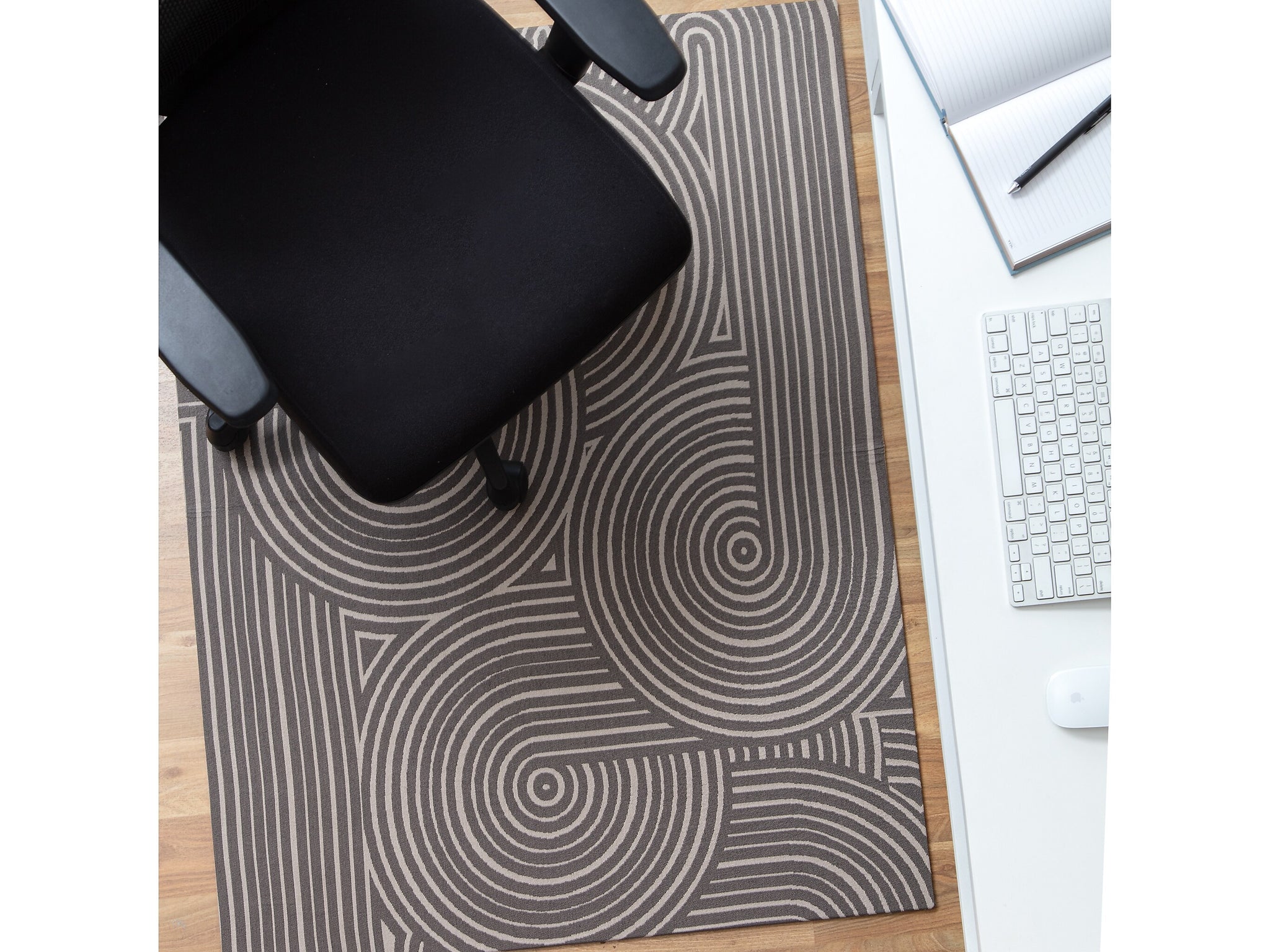 Anji Mountain Rug'd Brixey Carpet & Hard Floor Chair Mat, 36