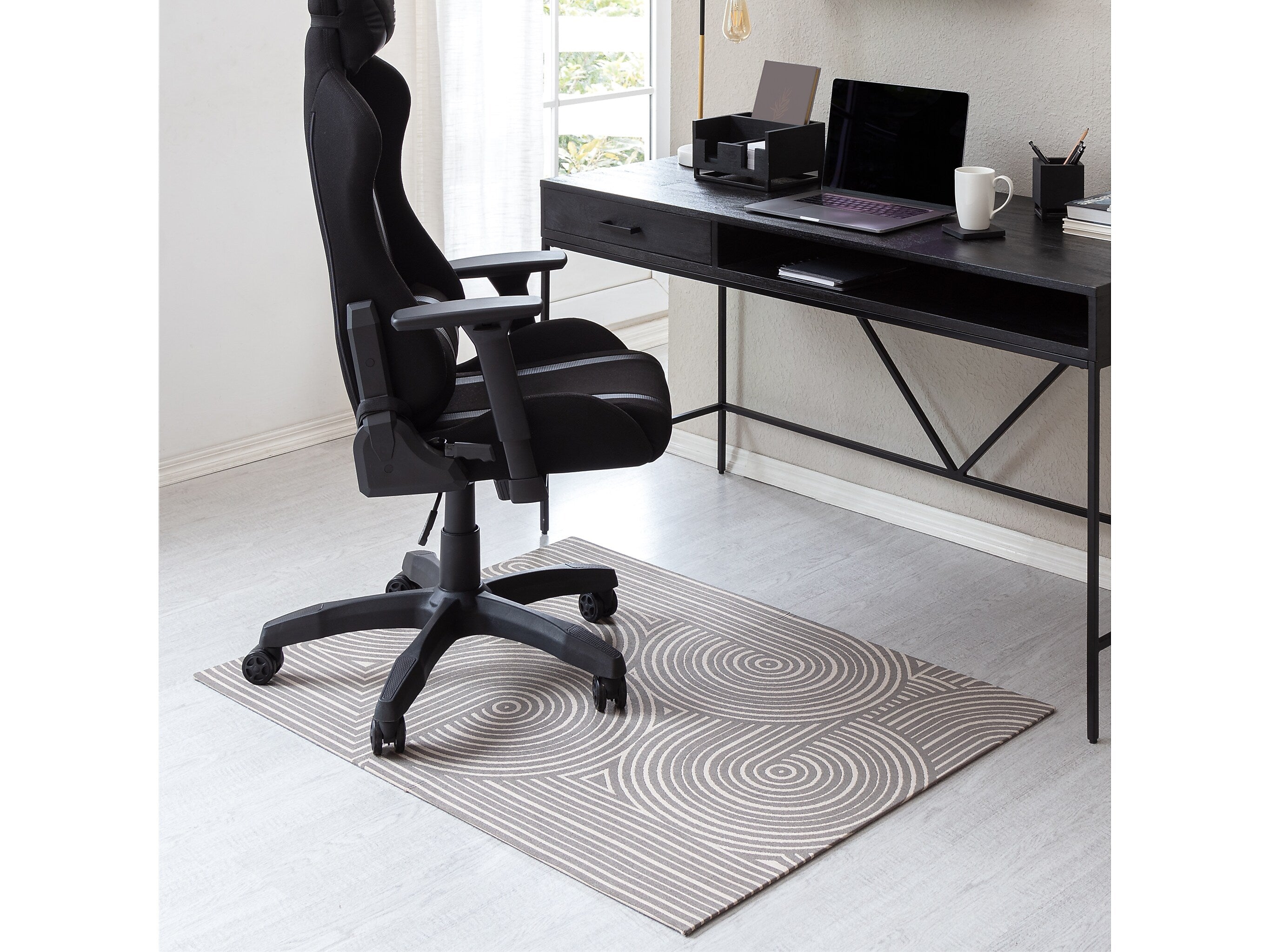 Anji Mountain Rug'd Brixey Carpet & Hard Floor Chair Mat, 36