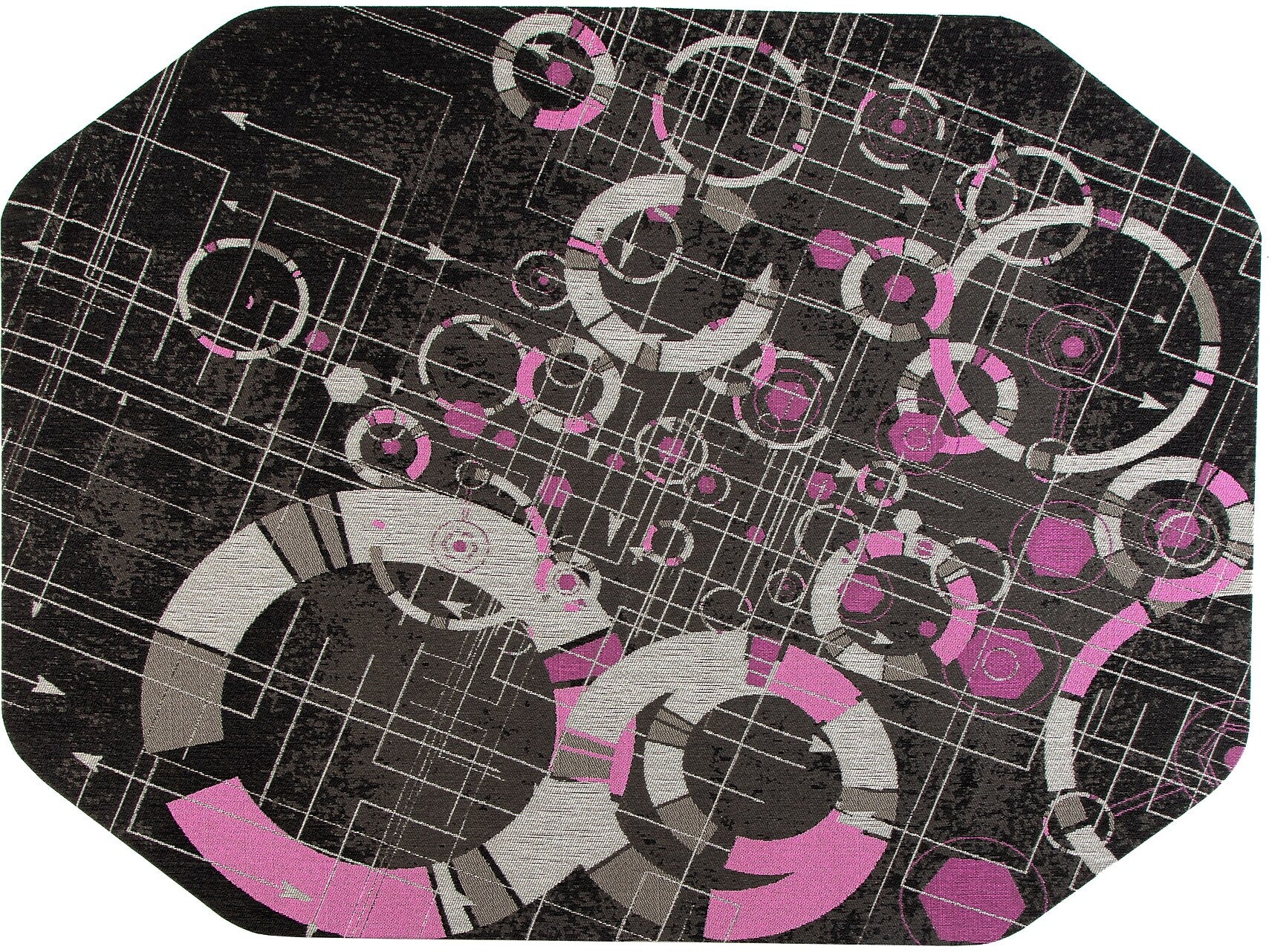 Anji Mountain Rug'd Refracted Carpet & Hard Floor Gaming Chair Mat, 36