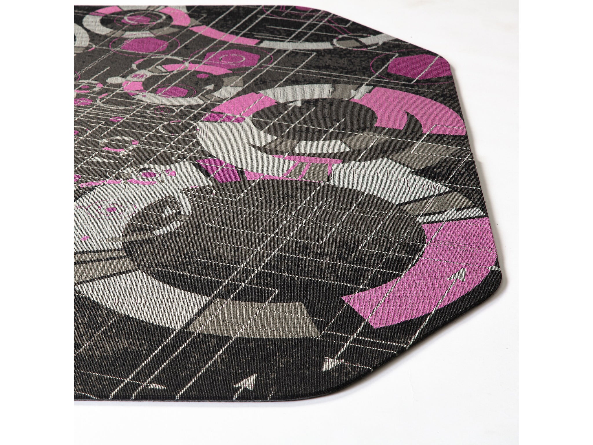Anji Mountain Rug'd Refracted Carpet & Hard Floor Gaming Chair Mat, 36