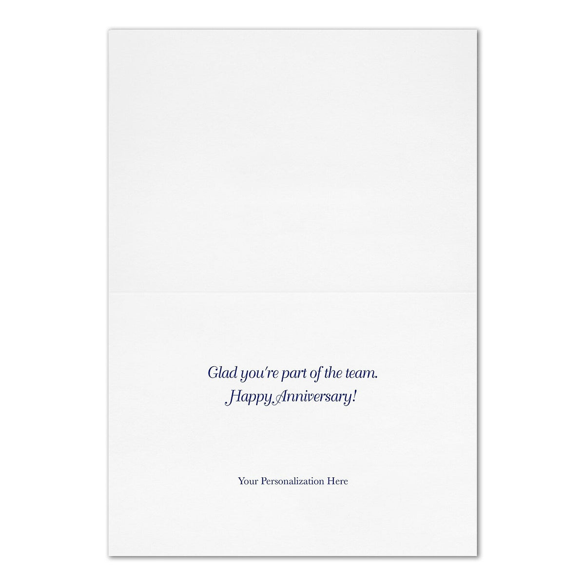 "Anniversary Characteristics" Anniversary Card w/ Gold Lined White Envelope, 100/BX