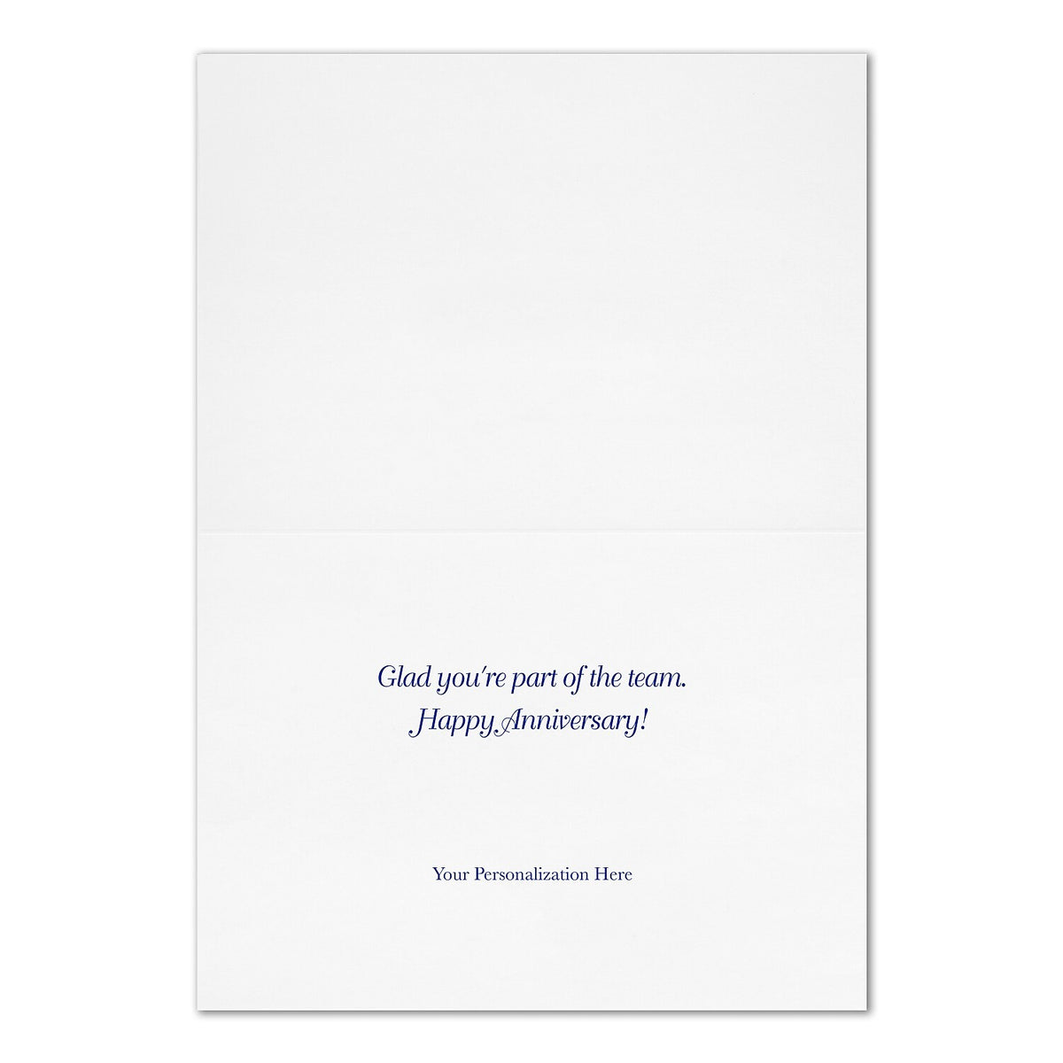 "Anniversary Characteristics" Anniversary Card w/ Gold Lined White Envelope, 25/BX