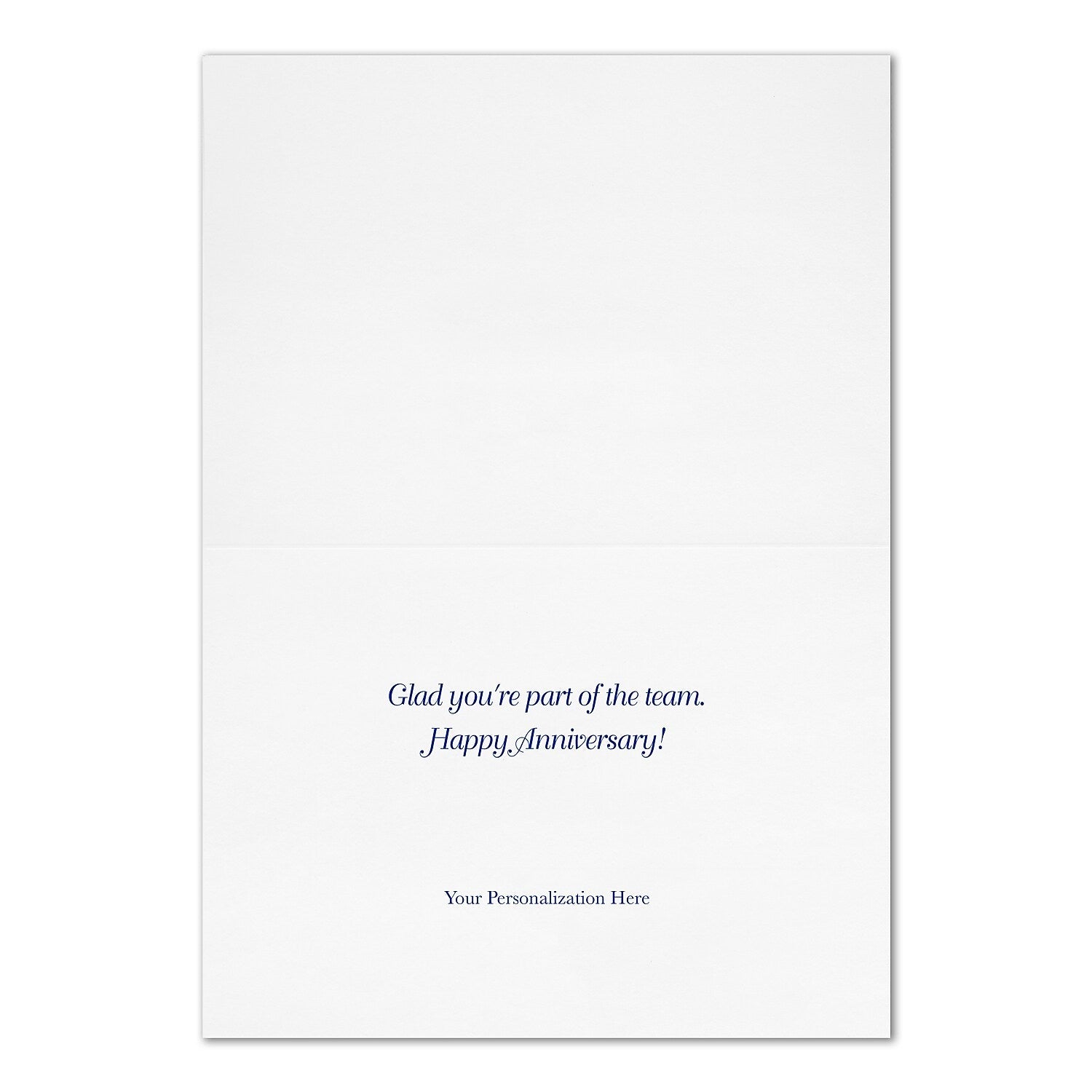 "Anniversary Characteristics" Anniversary Card w/ Gold Lined White Envelope, 25/BX