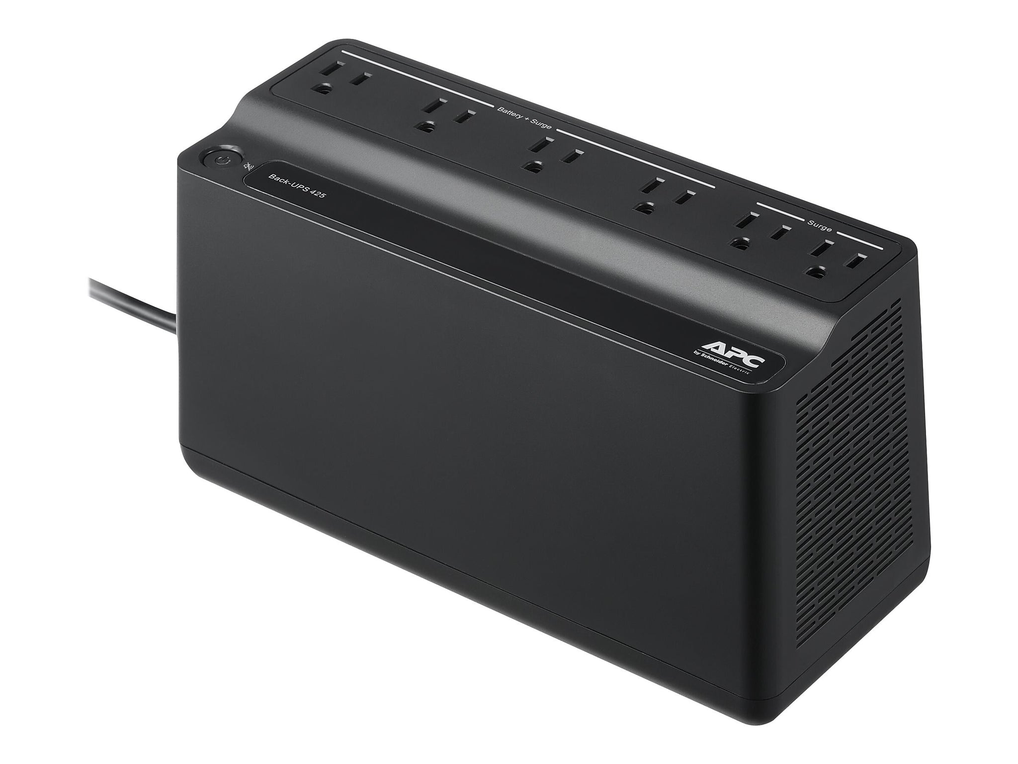 APC Back-UPS 425VA Backup and Surge Protector, 6-Outlets, Black