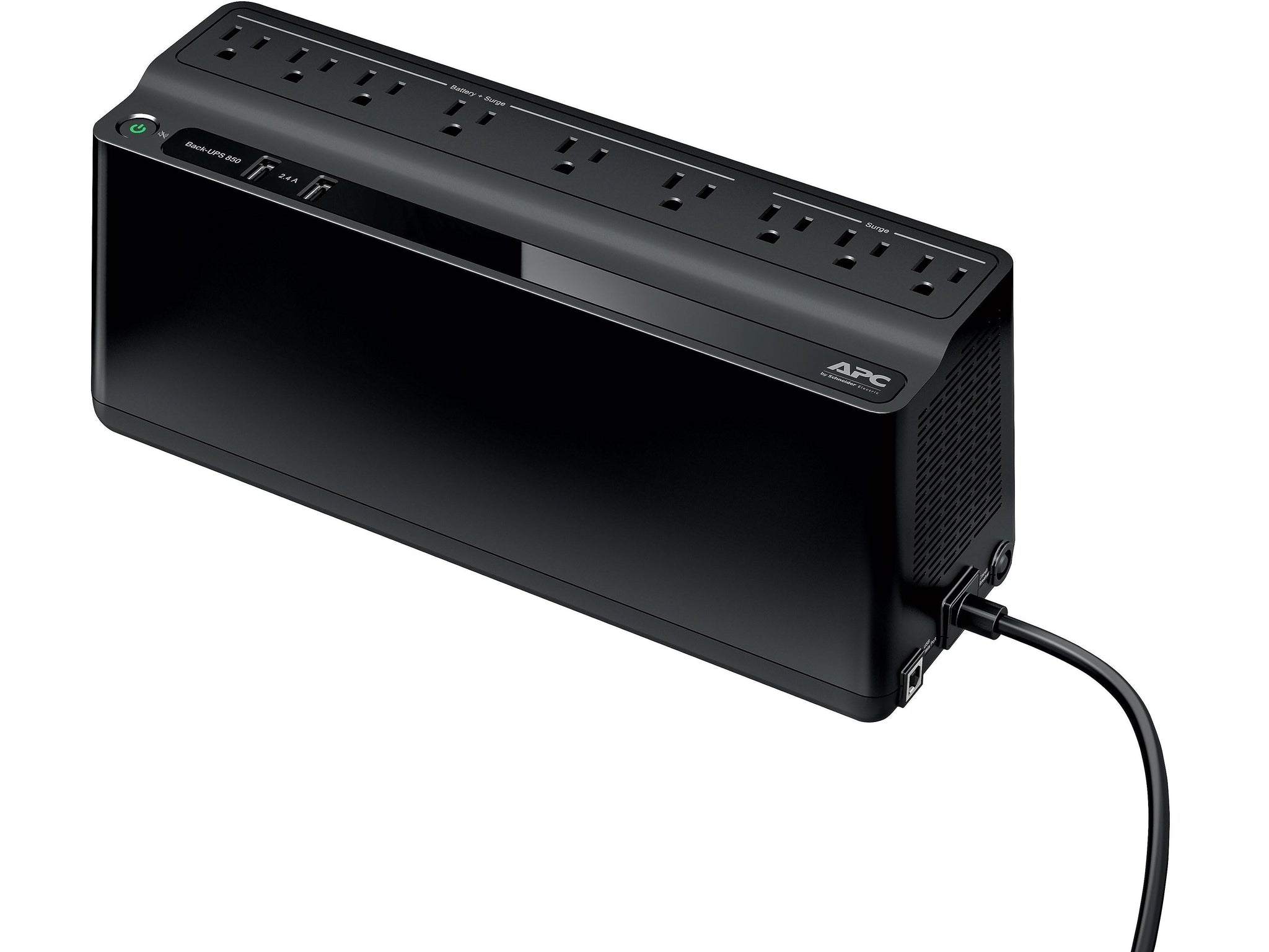 APC Back-UPS 850VA Battery Backup & Surge Protector, 9-Outlets 2 USB