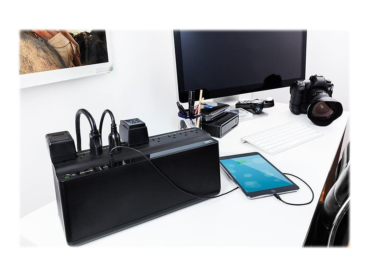 APC Back-UPS 850VA Battery Backup & Surge Protector, 9-Outlets 2 USB