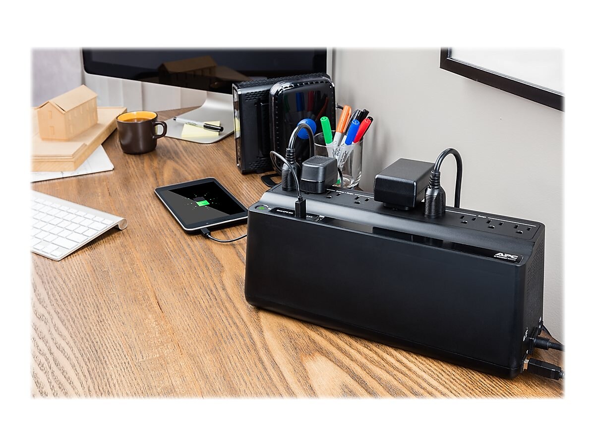 APC Back-UPS 850VA Battery Backup & Surge Protector, 9-Outlets 2 USB
