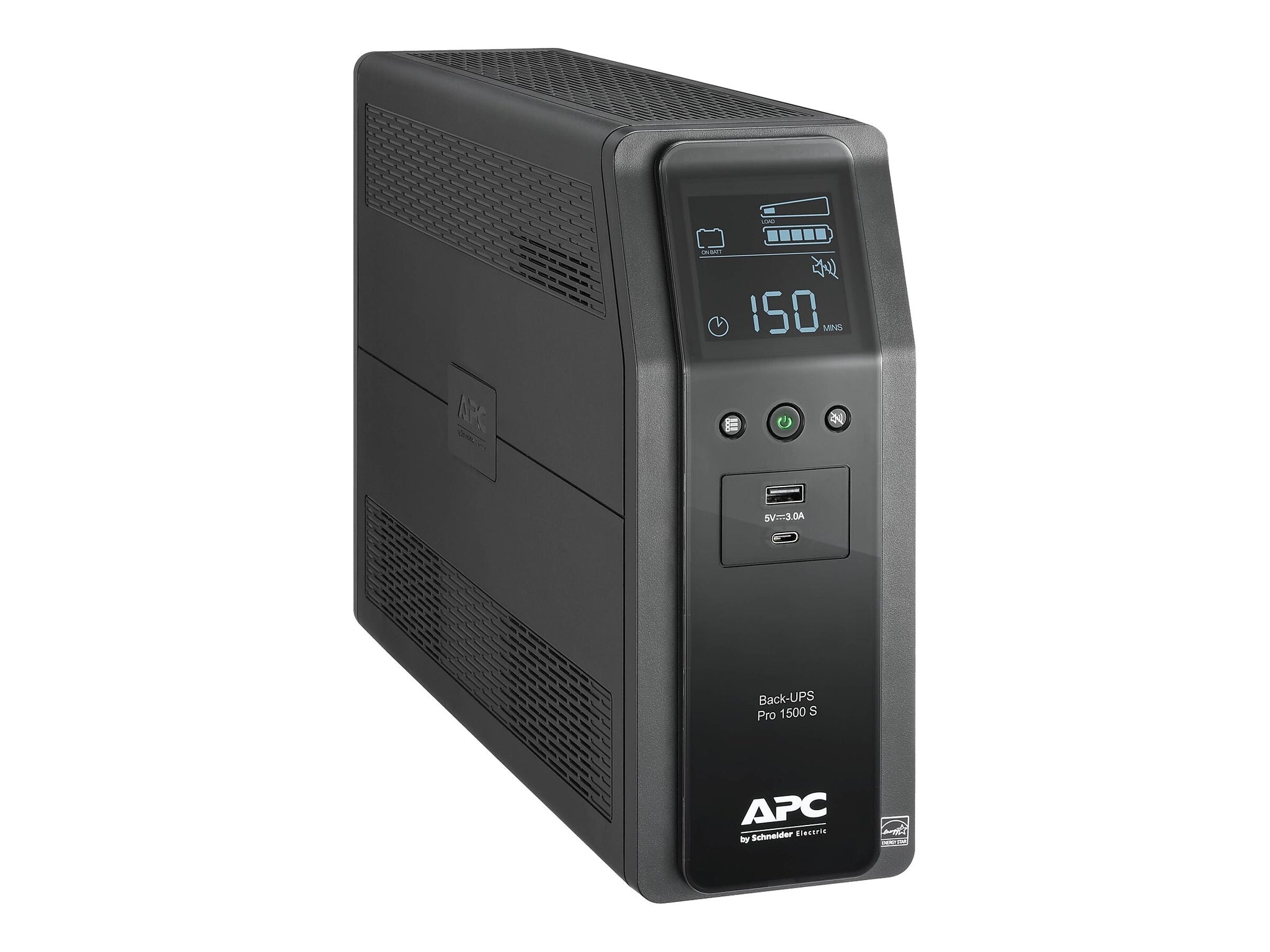 APC Back-UPS Pro 1500VA Battery Backup and Surge Protector, 10-Outlets, Black