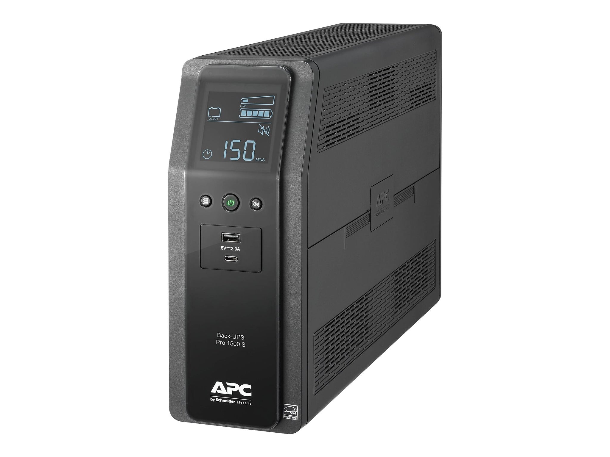 APC Back-UPS Pro 1500VA Battery Backup and Surge Protector, 10-Outlets, Black